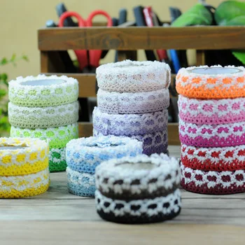 

1pcs BZNVN Knitted double yarn dyed line decorative tape width 1.7cm length 180cm 20 color optional