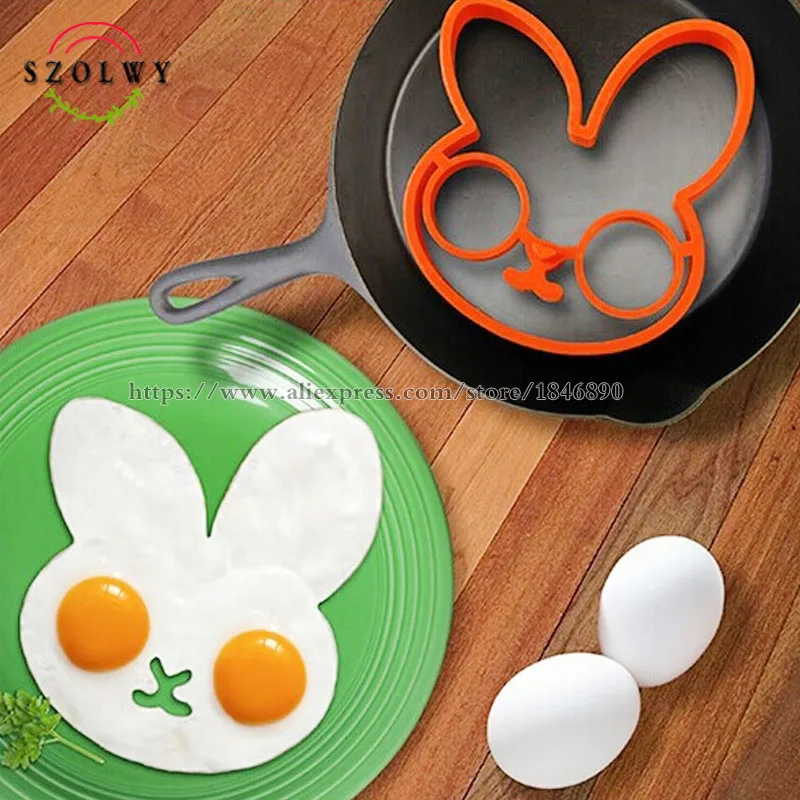 Durable 1 pc Egg Little White Rabbit Silicone Mold Mould Cooking Tools For Shaper Molde Huevos|cooking tools|egg moldsilicone egg mold |