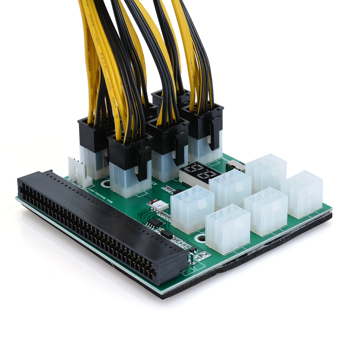 

Onsale 1 Set 1200w/750w Breakout Board With Button For HP PSU GPU Mining Ethereum + 12x 8P Power Cable