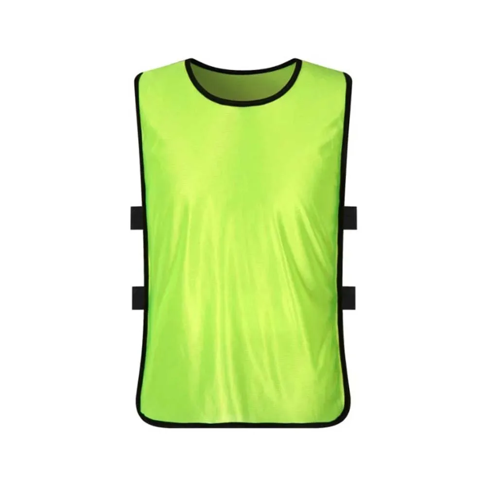 Детский спортивный жилет для бега 47 см, тренировочный жилет для футбола, тренировочная форма для юниоров, одежда - Цвет: Fluorescent green