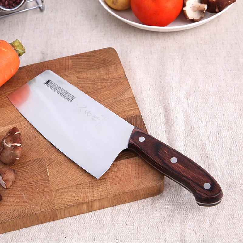 SHIBAZI S2308-B 6.7-inch Kitchen Knife 40Cr13 Stainless Steel Rosewood Handle Superior Quality Chinese Professional Cleaver