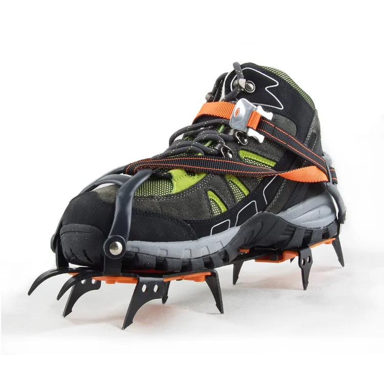Outdoor Climbing Antiskid Crampons Winter Walk 18 Teeth Ice Fishing
