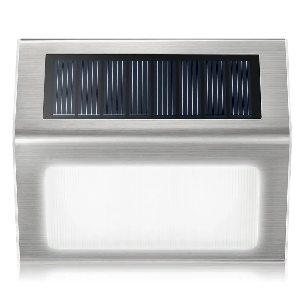 Solar Power 3 Leds Lamp Waterproof Led Wall Light for Outdoor Garden Pathway Stairs Light Energy Saving LED Solar Landscape Lamp