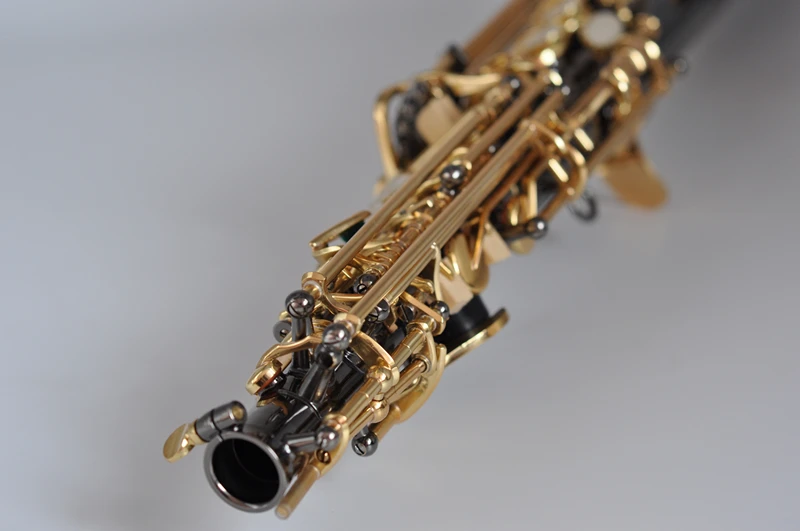 Франция Сопрано-саксофон Bb R54 духовой инструмент саксофон черный никель золото саксофон музыкальные инструменты высокое качество