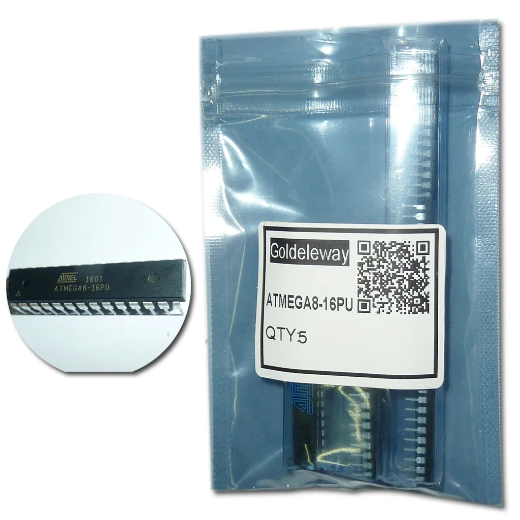 Купить 5 ШТ. ATmega8 atmega8-16pu купанием микросхема памяти горячее ...
