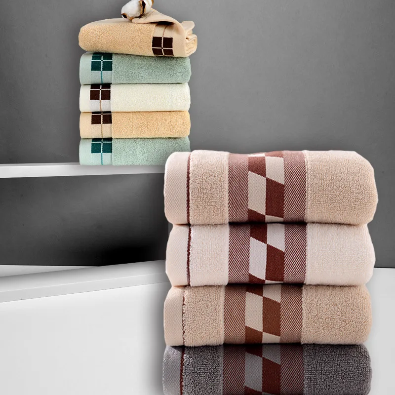 

Cotton towel 32 plain Jacquard cotton padded washcloth super gift advertising can be customized LOGO