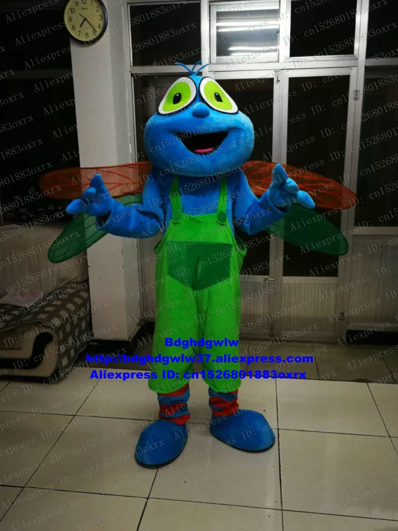 

Dragonfly Fly Mosca Glowworm Fireworm Firefly Insect Mascot Costume Cartoon Character Do The Honours World Exposition zx1478