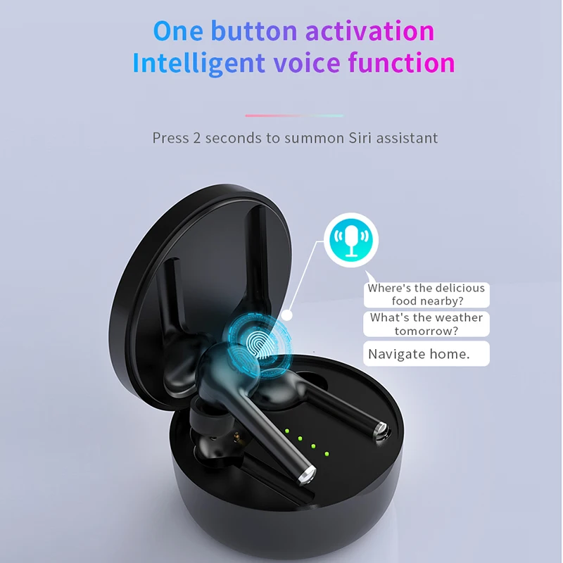 Новинка, Bluetooth наушники Realtek 5,0, беспроводные наушники, спортивные, для бега, сенсорные наушники, с шумоподавлением, для iPhone, Android