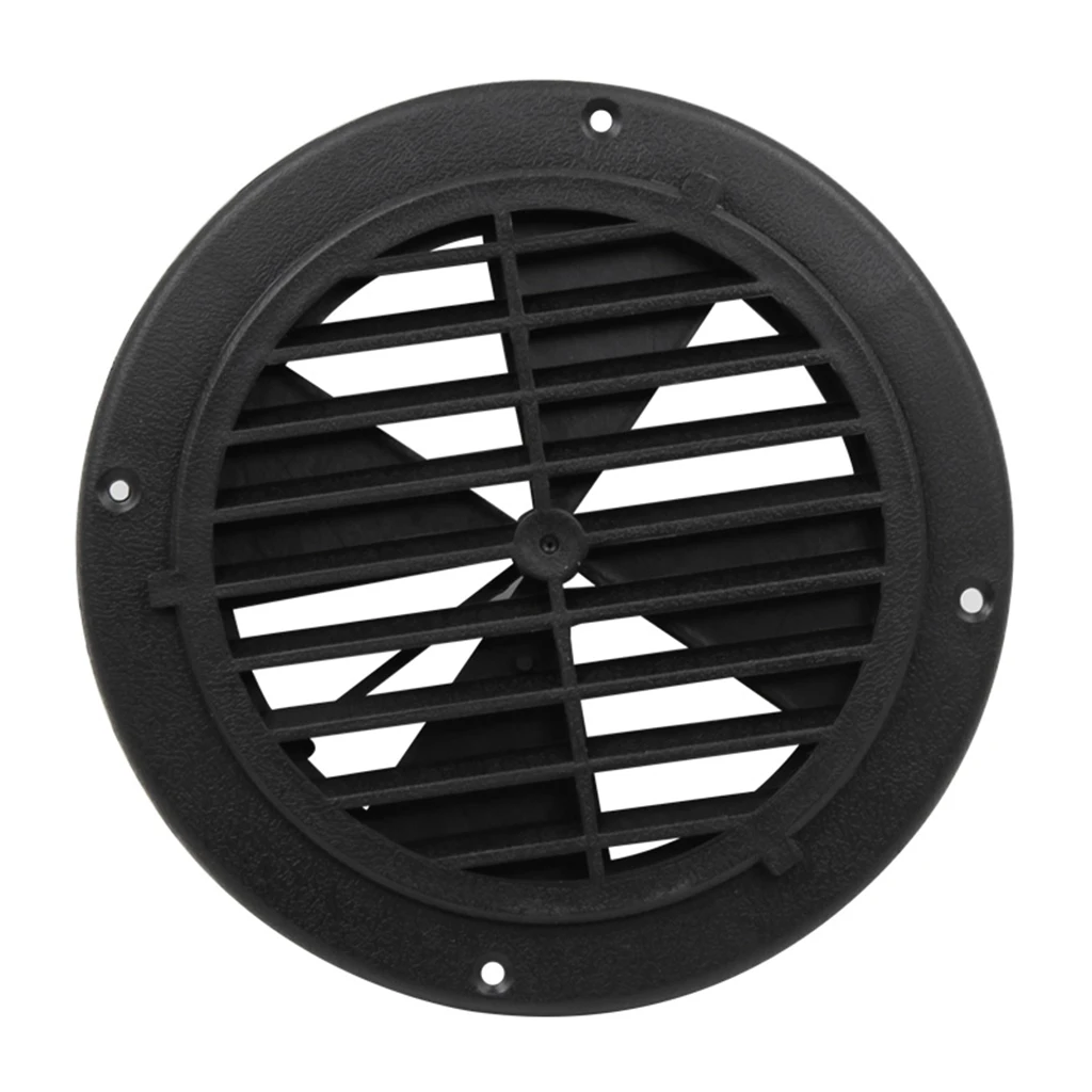1 Pcs 6.5 Inch Round Louvered Vent For RV Motorhome Boat Ventilation Parts UV Protection 0.7 Inch Thickness PP Plastic