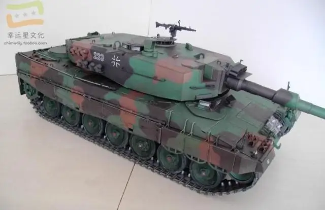 1:16 Леопард 2A4 основной боевой танк военная модель 3D бумажная сделай сам форма для