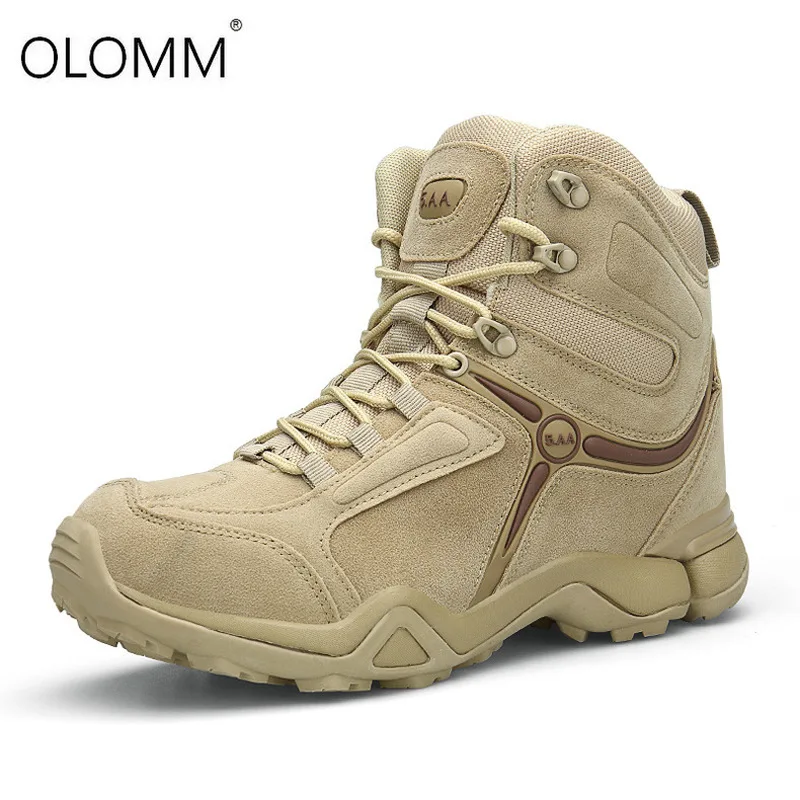 

New Winter Autumn Men Military Boots Quality Special Force Tactical Desert Combat Ankle Boats Army Work Shoes Leather Snow Boots