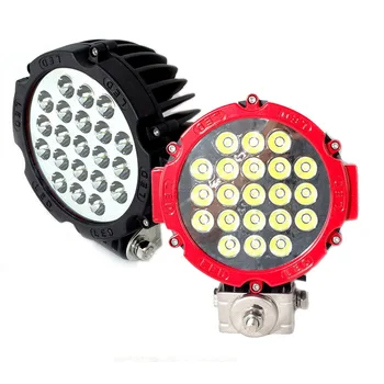 

1PCS 63W 7inch Led Work Light Led Driving Ligh 7" Black Red 63W Round LED Headlight For Offroad Wrangler ATV SUV 12V 24V