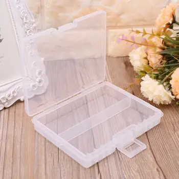

Portable Clear Plastic Battery Storage Case Organizer Holder Container Box For 48 AAA Batteries Home Storage Box
