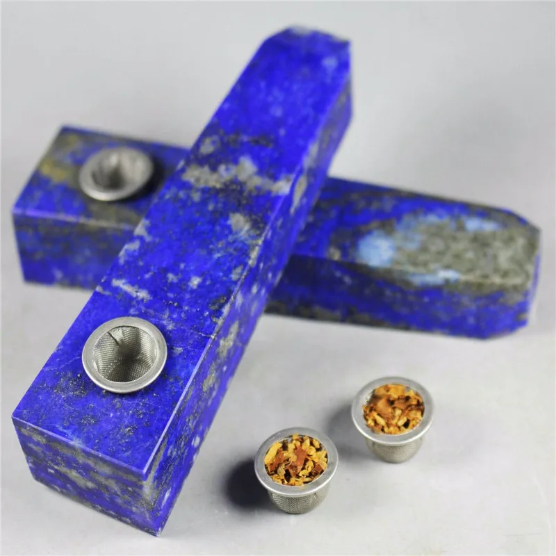 Natural Lapis Lazuli Carved Quartz Smoking Pipe Crystal Stone Pipes For Sale | Дом и сад