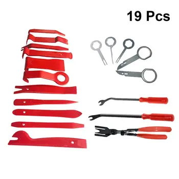 

19Pcs Car Radio Audio Kit Stereo Door Trim Disassembly Tool Dash Panel Install Removal Tools Opening Tool Set DIY Car Repair Kit