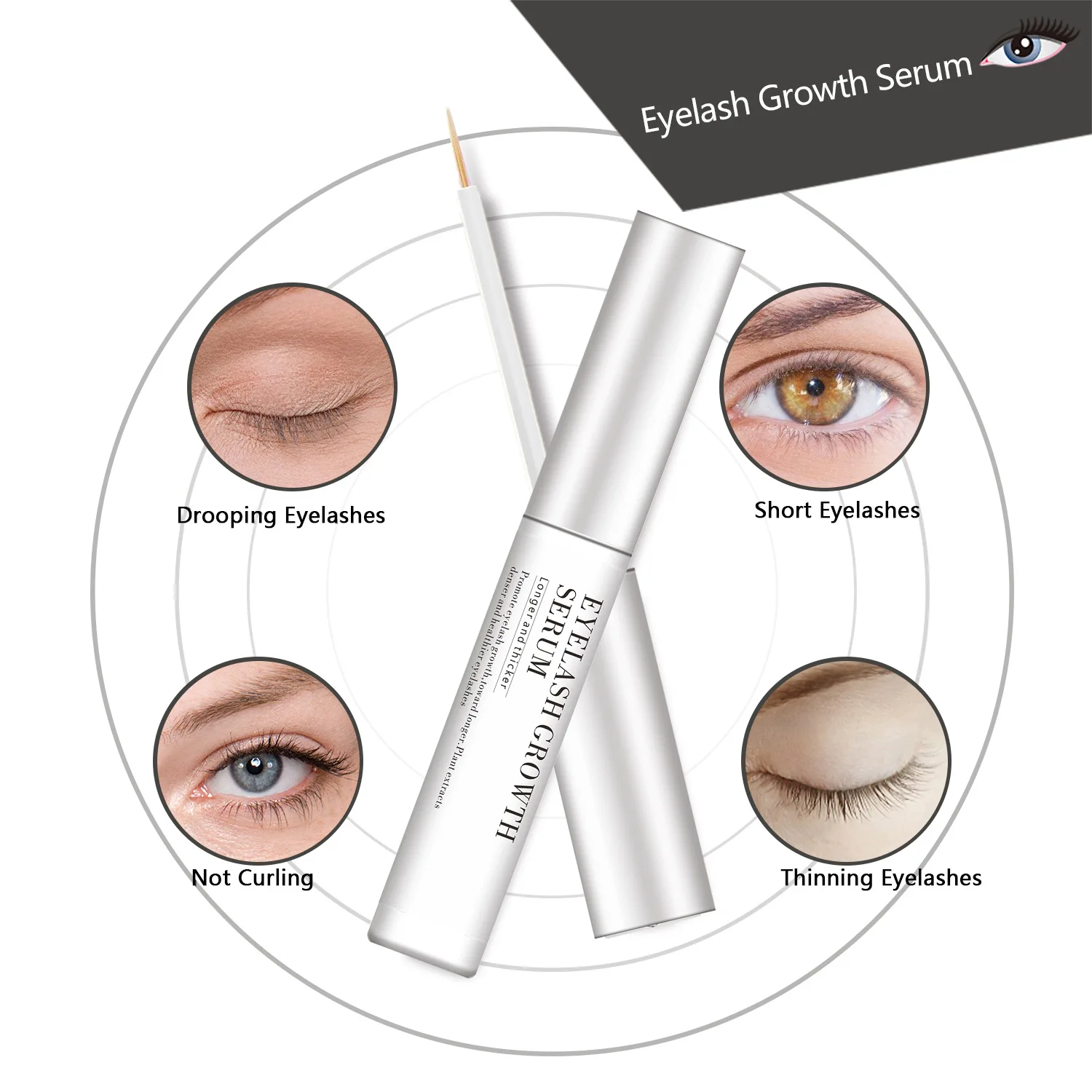 

EVOLIM Herbal Eyelash Enhancer 100% Original Eyelash Growth Treatment Eyelash Enhancer Serum Eyelash Liquid 1Pcs