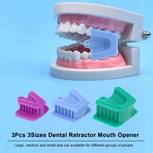 3 шт. 3 Размера Стоматологический Ретрактор открывалка для рта Опора резиновая открывалка для укуса интраоральный поддерживающий инструмент Стоматологический материал отбеливание зубов
