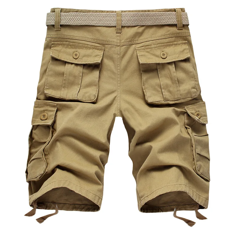 Cargo Shorts Men Summer Casual Beach Short Baggy Multi Pocket Military Zipper Breeches Male Tactical Work Shorts Plus Size 44