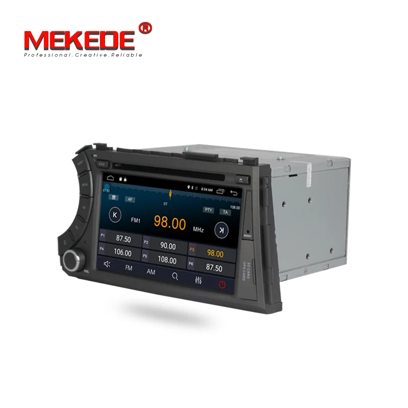 Cheap free shipping 1024X600 Quad Core 4 Android 7.1 2G RAM Car DVD For Ssang Yong SsangYong Kyron Actyon 2005-2013 GPS Radio Stereo 4