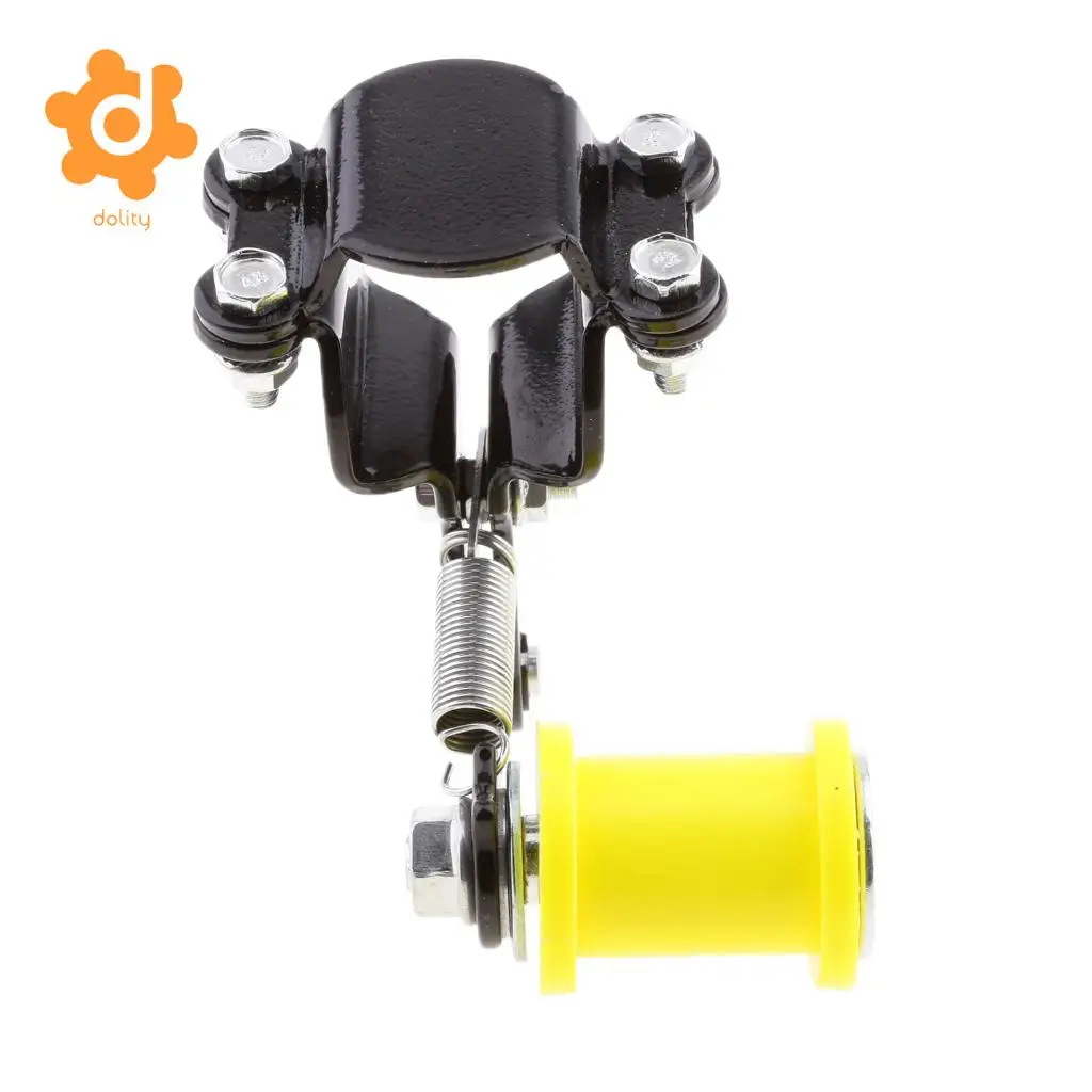 2 Pieces Motorcycle Motorbike Chain Tensioner Bolt on Roller Adjuster Tool (Black & Blue)