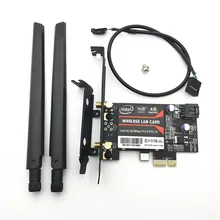 Настольный PCi-e 867 Мбит/с WiFi MU-MIMO беспроводной-AC 8265 802.11AC Bluetooth 4,2 PCI Express X1 WiFi карта