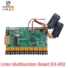 LINSN Card EX901 EX902 многофункциональная карта Поддержка температуры и влажности Датчик яркости светодиодный дисплей контрольная карта