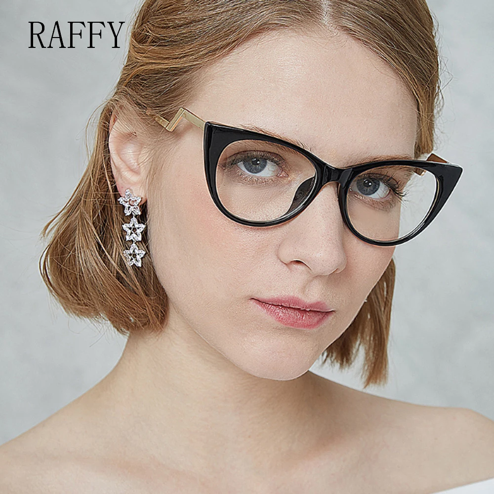 Metal Vintage Cat Eye Frame Reading Glasses Women Spectacle Frames