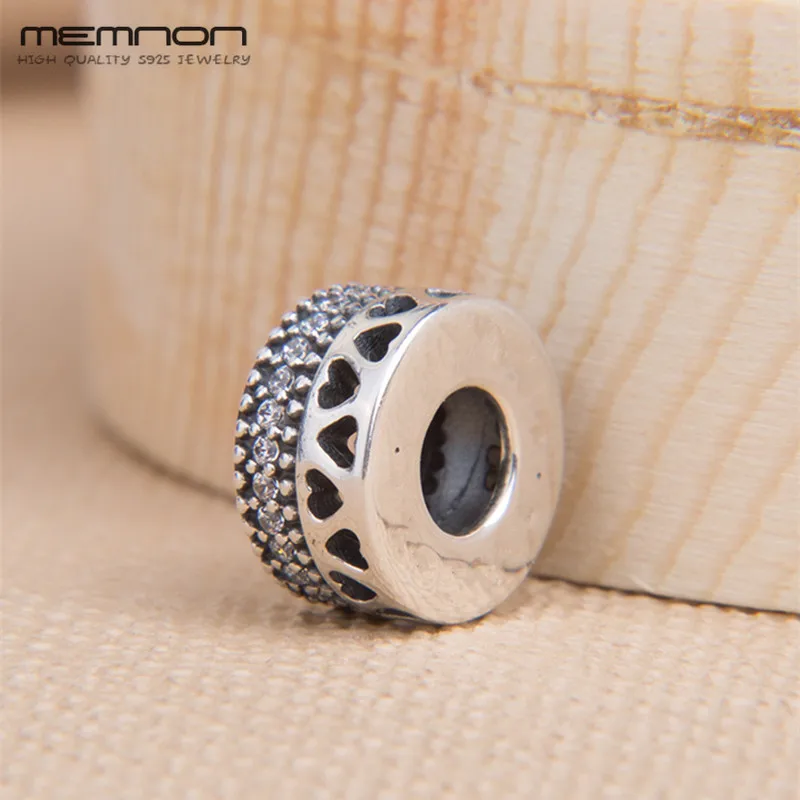 

New autumn S925 hearts Around Charms 925 sterling Silver beads fit European charm Bracelet Necklace DIY for women Memnon Jewelry