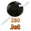 Ss5 подлинные элементы Сваровски угольно черный (280) 288 шт. (без горячей фиксации