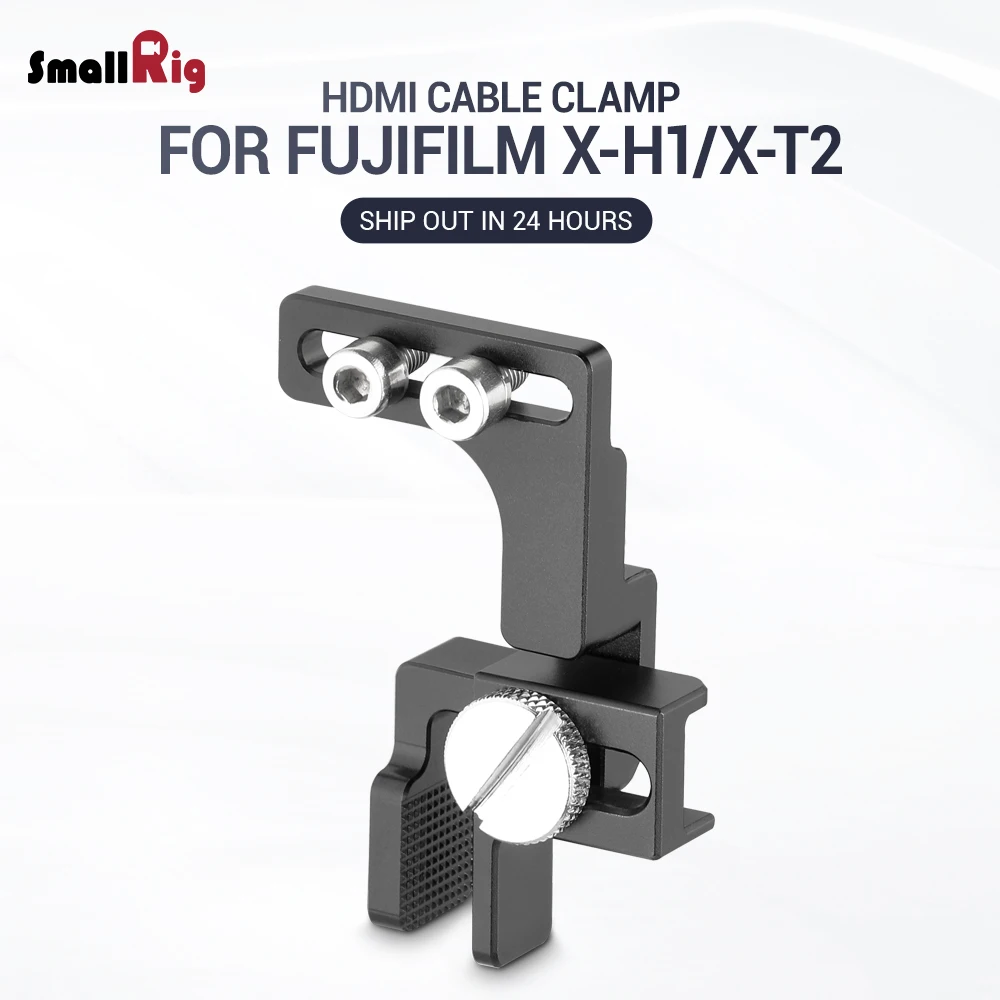  SmallRig HDMI Cable Clamp for Fuji X-H1 and for Fuji X-T2 Cage 2156