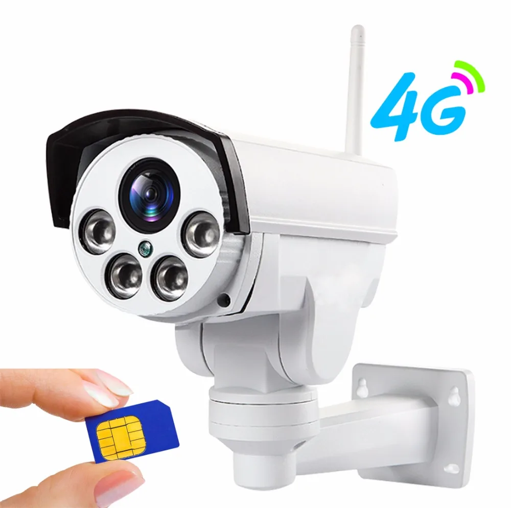 YSA 4G 3G PTZ IP камера 5X зум CCTV видео Водонепроницаемый Открытый 1080P ИК 50 м ночного
