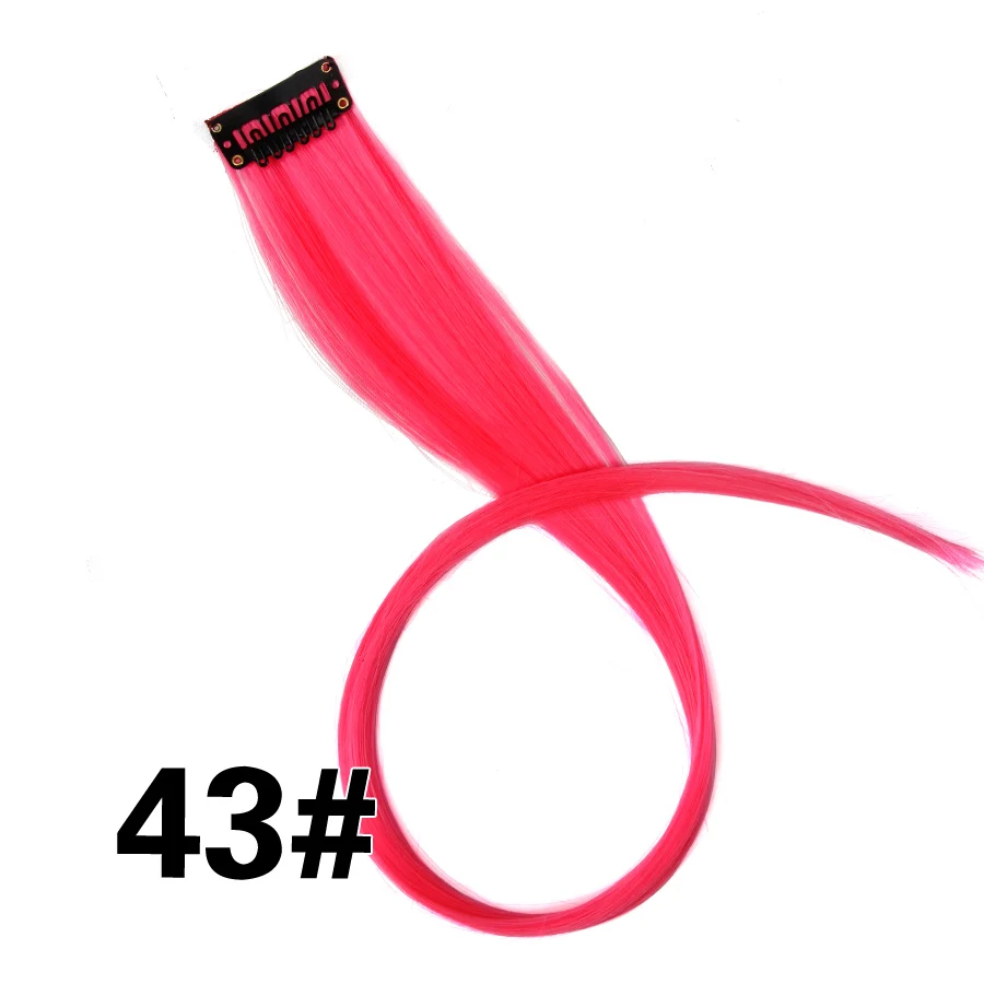 #16 Alileader Ombre Клип В Наращивание Волос Серый Фиолетовый Желтый Красный Шиньоны Для Женщин Многоцветный Ложные Волос$0.69/шт - Цвет: #16