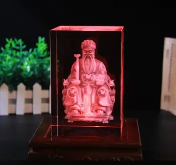 

Bring in wealth treasure - 2020 TOP efficacious HOME OFFICE Talisman Mammon CAI SHEN FENG SHUI 3D Crystal statue