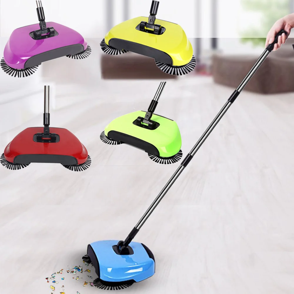 

Stainless Steel Sweeping Machine Push Type Hand Push Magic Broom Dustpan Handle Household Cleaning Package Hand Push Sweeper mop