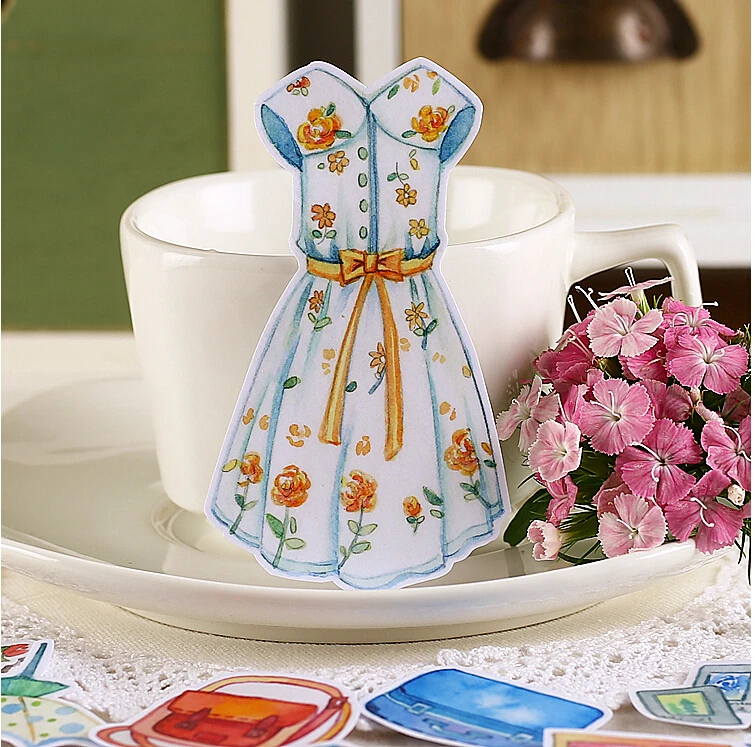 Ropas pintadas mano Retro autofabricadas kawaii creativas 22 Uds., pegatinas para diario de faldas/bonitas pegatinas/pegatinas C|self-made stickers|hand paintedclothes skirt - AliExpress