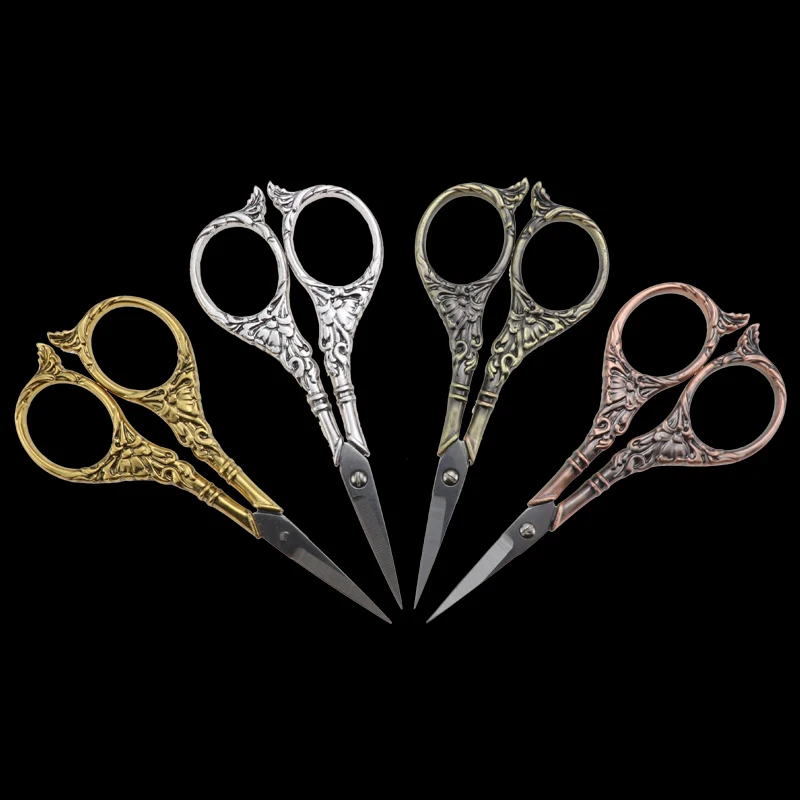 

DIY Beautiful Flower Vintage Scissors for Hand Embroidery Sewing Shears