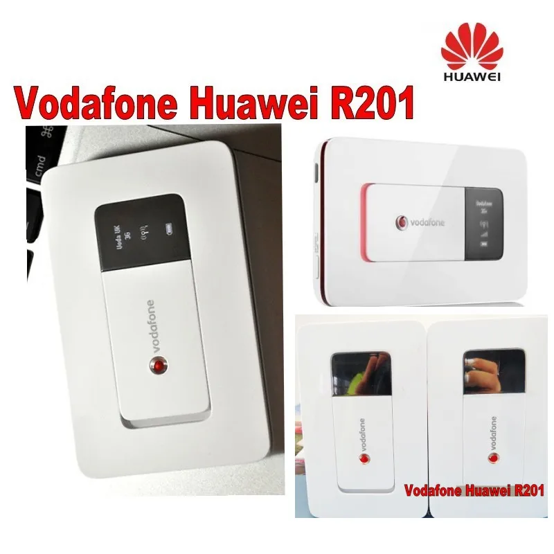 Лот из 4 шт. Vodafone HUAWEI R201 HSUPA, 3g, с функцией WI-FI маршрутизатор, Tri-band(900/1900/2100) 7,2 Мбит/с 3g мобильный роутер Wi-Fi PK E585 E586