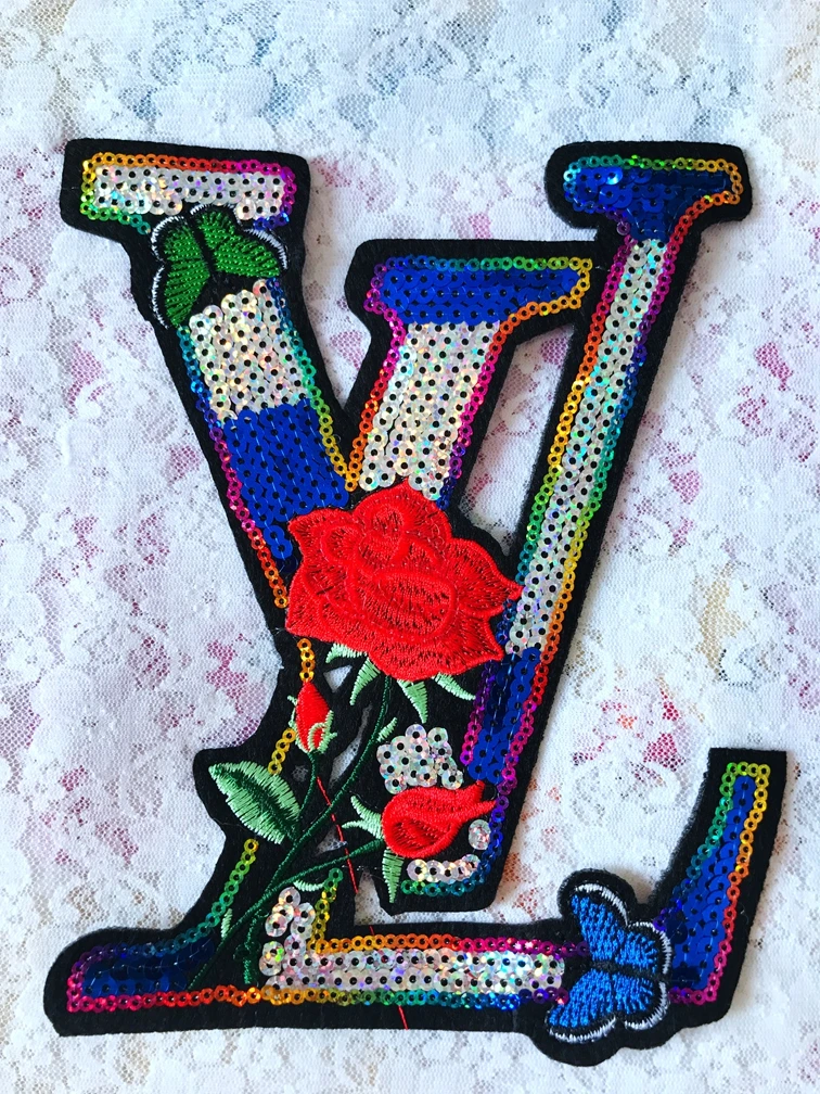 Iron-On trim patches multicolored Water - soluble embroidery lace applique 19*15cm DIY accessory | Дом и сад