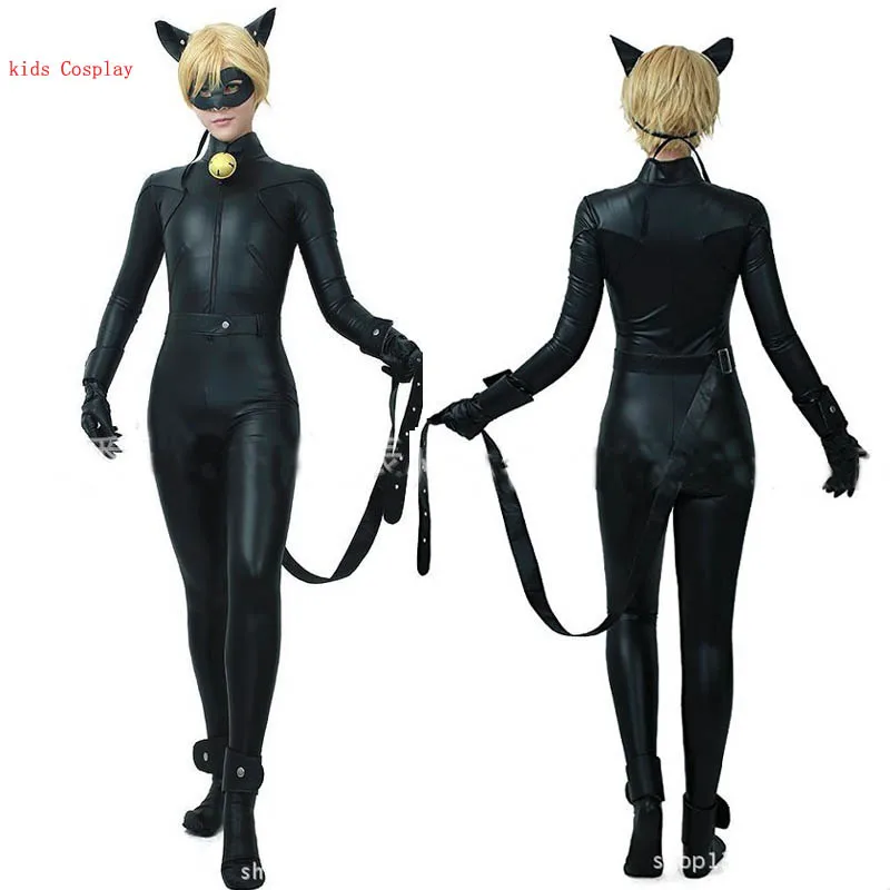 Miraculous Ladybug Cat Noir Adrien Cosplay Costume Full Set Free P P