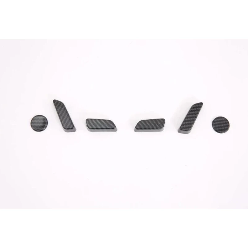 

For Tesla Model 3 6PCS ABS Chrome Car Seat Adjustment Knob Button Switch Cover Trim Moldings Car Styling Accessories