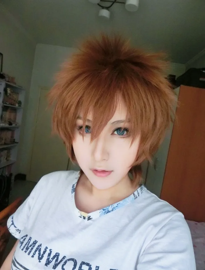 MCOSER крутой Love Sekai ichi Hatsukoi Yukina Kou короткий светло-коричневый парик для косплея