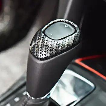 

ABS Carbon Fibre/red For Chevrolet Cruze 2016 2017 2018 Car accessories Car gear shift knob handle cover trim styling 1 pieces
