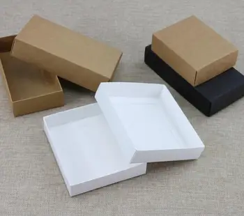 

10pcs/lot Large white paper gift box big size kraft cardboard boxes large size white paper box for garments
