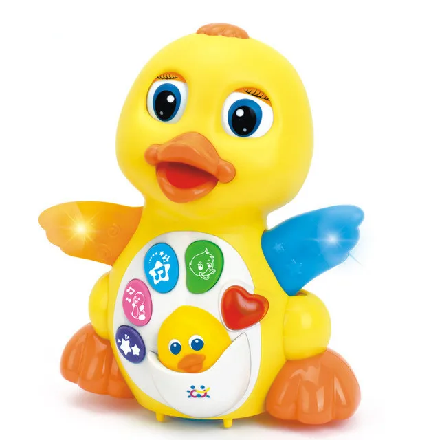 1pcs Dancing Duck Battery Operated Toy Figure Action Toy With Flashing