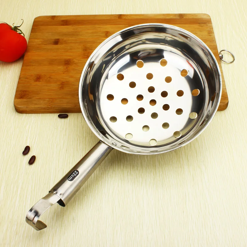 stainless steel with handle seafood meat noodles big large Leaking