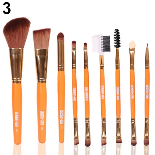 Tesoura de Maquiagem 9 pcs professional blush cosméticos Tipo de Item : Pincel de Maquiagem