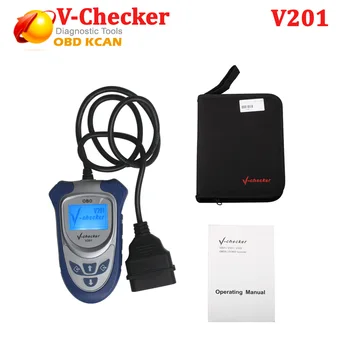 

2016 Hot Sale V-CHECKER VCHECKER V CHECKER V201 Professional OBD2 Scanner With Canbus DHL free shipping
