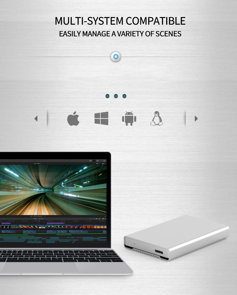 New Aluminum 6Gbps High Speed 2.5" HDD Enclosure Mobile Hard Disk Box Usb 3.0 Sata Hard Disk Case For 9.5-15MM HDD Blueendless hard drive storage box