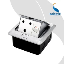 Роскошные Алюминий сплав multi-фикцию Индии/Южная Африка Стиль пол розетка с один коммутатор(spd-2f/ac1-12