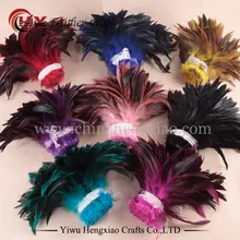 Rooster-Feathers Jewelry Crafts Plume-Decoration Natural Plumas Diy Cheap for 100pcs/Lot